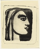 Artist: HANRAHAN, Barbara | Title: Prophet | Date: 1961 | Technique: lithograph, printed in black ink, from one stone