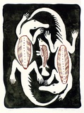 Artist: TUNGUTALUM, Bede | Title: Irrikipai I | Date: 1988 | Technique: lithograph, printed in colour, from multiple stones [or plates]