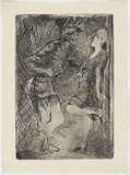 Artist: b'Dyson, Edward Ambrose.' | Title: b'(The proposition).' | Date: c.1942 | Technique: b'etching, drypoint, printed in black ink with plate-tone, from one plate'