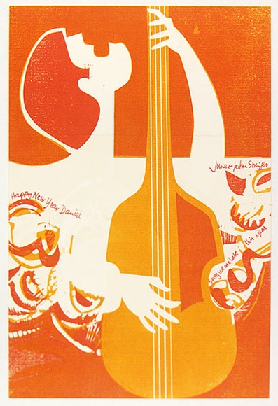 Artist: Stringer, John. | Title: Greeting card | Date: c.1966 | Technique: screenprint