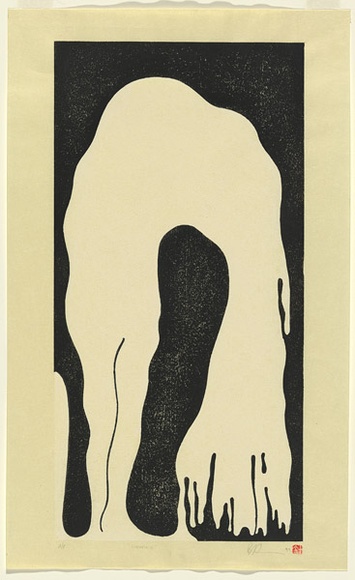 Artist: b'Harris, Brent.' | Title: b'Weeping' | Date: 1999, October-November | Technique: b'woodblock, printed in colour, from multiple blocks'