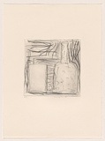 Title: not titled [still life with bottle] | Date: 1983 | Technique: drypoint, printed in black ink, from one perspex plate