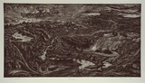 Artist: Faulkner, Jeff. | Title: Pan pipes | Date: 1989 | Technique: etching and aquatint, printed in black ink, from one plate