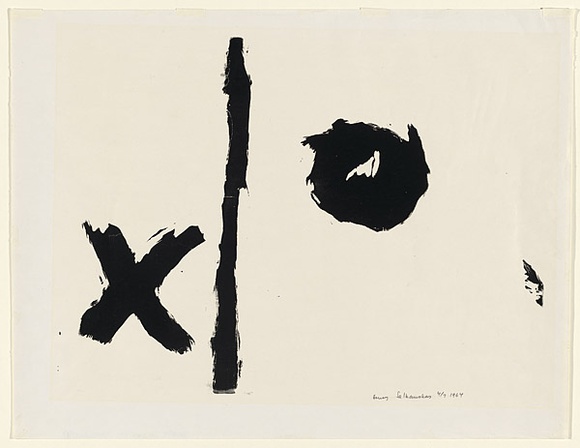 Artist: b'Salkauskas, Henry.' | Title: b'not titled' | Date: 1964 | Technique: b'screenprint, printed in black ink, from one stencil' | Copyright: b'\xc2\xa9 Eva Kubbos'