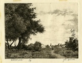 Artist: Farmer, John. | Title: Evening glow. | Date: c.1960 | Technique: etching, printed in black ink with plate-tone, from one plate