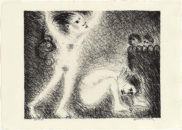 Artist: b'BOYD, Arthur' | Title: b'St Francis with a brother, preaching naked.' | Date: (1965) | Technique: b'lithograph, printed in black ink, from one plate' | Copyright: b'Reproduced with permission of Bundanon Trust'