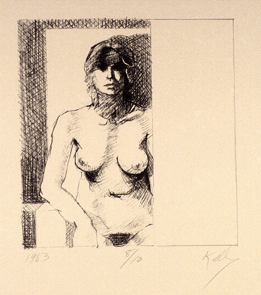 Artist: b'Kelly, William.' | Title: b'not titled [Nude woman]' | Date: 1983 | Technique: b'lithograph, printed in black ink, from one stone [or plate]' | Copyright: b'\xc2\xa9 William Kelly'