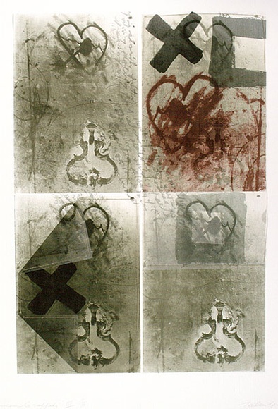Artist: b'Geier, Helen.' | Title: b'Avignon graffiti III' | Date: 1977 | Technique: b'photo-lithograph, printed in colour, from multiple plates'