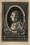 Artist: b'FEINT, Adrian' | Title: b'Bookplate: Felix Davidson.' | Date: (1934) | Technique: b'wood-engraving, printed in black ink, from one block' | Copyright: b'Courtesy the Estate of Adrian Feint'
