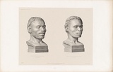 Artist: Dumont-D'Urville, Jules Sébastien César. | Title: Torres Strait Islander heads. | Date: 1846 | Technique: lithograph, printed in black ink from one stone