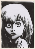 Artist: PRISM, | Title: Not titled [girl]. | Date: 2004 | Technique: stencil, printed in black ink, from one stencil