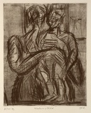 Artist: Furlonger, Joe. | Title: Madonna and child (no.7) | Date: 1989 | Technique: etching, printed in black ink, from one plate