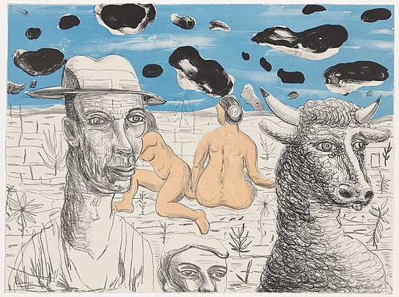 Artist: b'Walsh, Peter.' | Title: b'Gothic farmer' | Date: 2003 | Technique: b'lithograph, printed in colour, from multiple stones'