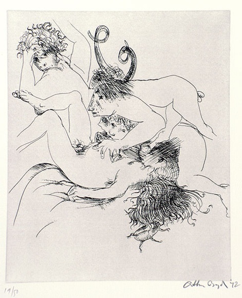 Artist: b'BOYD, Arthur' | Title: b'Dream of an intelligent woman.' | Date: 1971 | Technique: b'etching'