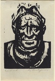 Artist: Dalgarno, Roy. | Title: Greeting card: Seaman. | Date: c.1933 | Technique: woodcut, printed in black ink, from one block | Copyright: © Roy Dalgarno