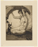 Artist: Dyson, Will. | Title: Finance: For the moment, if you please madam, less of this fecundity. | Date: c.1929 | Technique: drypoint, printed in black ink, from one plate