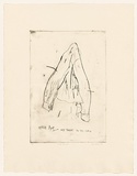 Title: My shirt | Date: 1976 | Technique: drypoint, printed in black ink, from one perspex plate