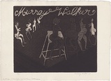 Artist: b'WALKER, Murray' | Title: b'A design for my Canberra catalogue.' | Date: 1969 | Technique: b'etching and aquatint, printed in black ink, from one plate'