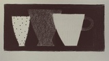 Artist: Lincoln, Kevin. | Title: Cup and bowls | Date: 1994 | Technique: lithograph, printed in black ink  from one stone