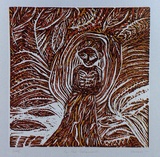 Artist: SHEARER, Mitzi | Title: The New Testament | Date: 1977 | Technique: linocut, printed in colour, from three blocks