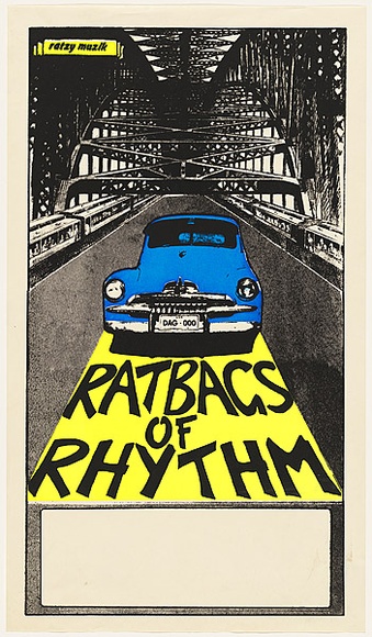 Artist: b'Smith, Di.' | Title: b'Ratbags of Rhthym' | Date: 1981 | Technique: b'screenprint, printed in colour, from three stencils'