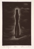 Artist: b'Connors, Anne.' | Title: b'Vase.' | Date: 1987 | Technique: b'burnished-aquatint, printed in black ink, from one plate'