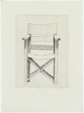 Artist: MADDOCK, Bea | Title: Chair I | Date: September 1974 | Technique: etching and burnished aquatint, printed in black ink, from one zinc plate