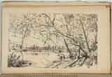 Artist: b'Ham Brothers.' | Title: b'Palmers punt, Richmond, near Melbourne.' | Date: 1851 | Technique: b'lithograph, printed in black ink, from one stone'