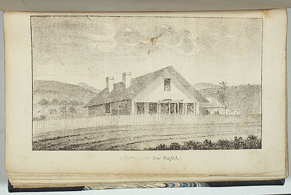 Title: b'Murray Hall, New Norfolk.' | Date: 1834 | Technique: b'lithograph, printed in black ink, from one stone'