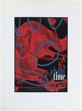 Title: It's about time | Date: 1995 | Technique: screenprint, printed in colour, from three stencils