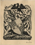 Artist: FEINT, Adrian | Title: Bookplate: John Bertram Norris. | Date: (1934) | Technique: wood-engraving, printed in black ink, from one block | Copyright: Courtesy the Estate of Adrian Feint
