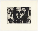 Artist: b'Harris, Jeffrey.' | Title: b'You and me' | Date: 1999 | Technique: b'sugar-lift etching, printed in black ink, from one plate'