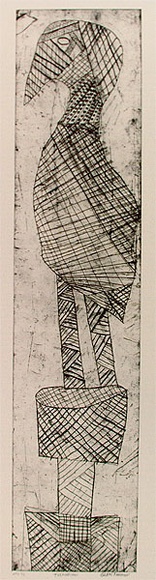Artist: Farmer, Glen. | Title: To kampini | Date: 1996, July | Technique: etching, printed in black ink, from one plate