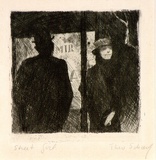 Artist: Scharf, Theo. | Title: Street girl. | Date: c.1922 | Technique: etching, printed in black ink, from one plate | Copyright: © The Estate of Theo Scharf.