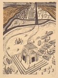 Artist: Hay, Bill. | Title: The shrine | Date: 1989, June - August | Technique: lithograph, printed in black ink, from one stone; hand-coloured