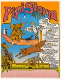 Artist: EARTHWORKS POSTER COLLECTIVE | Title: Pipi storm. | Date: 1978 | Technique: screenprint, printed in colour, from multiple screens