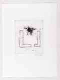 Artist: b'Walker, Thornton.' | Title: b'not titled.' | Date: 1988 | Technique: b'etching, printed in black ink, from one plate'