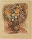 Artist: PRESTON, Margaret | Title: Native flowers | Date: 1943 | Technique: woodcut, printed in colour, from one masonite block | Copyright: © Margaret Preston. Licensed by VISCOPY, Australia