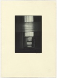 Artist: Eaton, Janenne. | Title: not titled [abstract]. | Date: 1990 | Technique: aquatint and monotype, printed in blue de prusse ink, from one plate