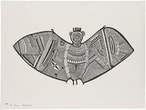 Artist: b'Morububuna, Martin.' | Title: b'Magieweda [Flying fox/bat].' | Date: 1975 | Technique: b'screenprint, printed in black ink, from one screen'