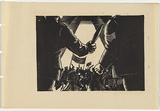 Artist: b'UNKNOWN, WORKER ARTISTS, SYDNEY, NSW' | Title: b'Not titled (riot and police).' | Date: 1933 | Technique: b'linocut, printed in black ink, from one block'