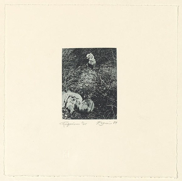 Artist: b'EWINS, Rod' | Title: b'Requiem.' | Date: 1989 | Technique: b'photo-aquatint, printed in black ink, from one plate'