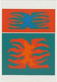 Artist: b'Hardy, Cecil.' | Title: b'Form mutation II' | Date: 1969 | Technique: b'screenprint, printed in colour, from four stencils'