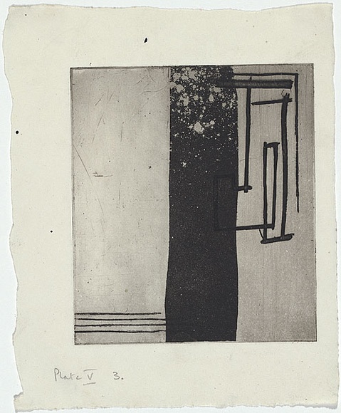 Artist: b'MADDOCK, Bea' | Title: b'Calligraphy' | Date: 1959 | Technique: b'etching, aquatint and deep etch, printed in black ink with plate-tone, from one copper plate'