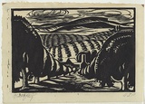 Artist: b'Perry, Adelaide.' | Title: b'Kurrajong, the citrus orchard.' | Date: 1929 | Technique: b'linocut, printed in black ink, from one block' | Copyright: b'\xc2\xa9 Adelaide Perry'