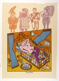 Artist: b'HANRAHAN, Barbara' | Title: b'Day dream' | Date: 1977 | Technique: b'screenprint, printed in colour, from nine stencils'