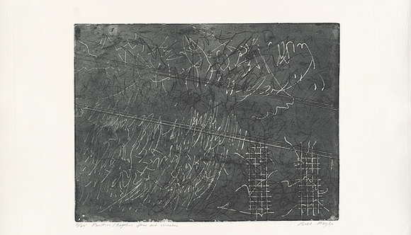 Artist: b'MEYER, Bill' | Title: b'Positive negative force and structure' | Date: 1981 | Technique: b'softground-etching and aquatint, printed in black ink, from one zinc plate' | Copyright: b'\xc2\xa9 Bill Meyer'