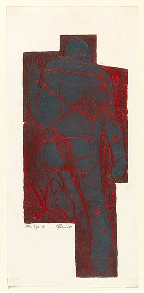 Artist: b'EWINS, Rod' | Title: b'Alter ego.' | Date: 1967 | Technique: b'etching, printed in color, from aluminium plate'