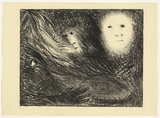 Artist: b'BOYD, Arthur' | Title: b'The vision of the church on fire.' | Date: (1965) | Technique: b'lithograph, printed in black ink, from one plate' | Copyright: b'Reproduced with permission of Bundanon Trust'