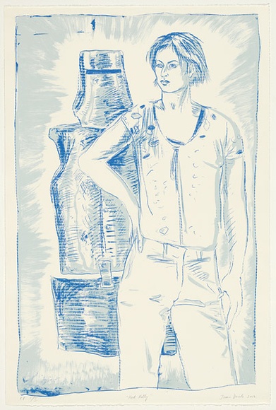 Artist: Davila, Juan. | Title: Ned Kelly. | Date: 2003 | Technique: screenprint, printed in colour, from two stencils